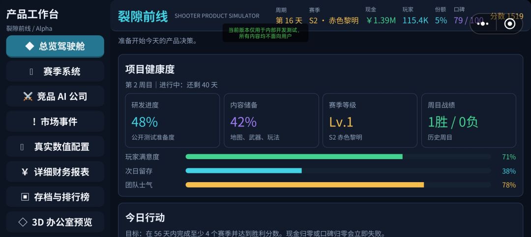 裂隙前线：射击游戏策划模拟器游戏截图