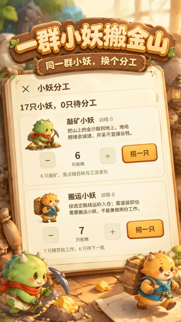 一群小妖搬金山游戏截图