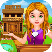 酒店 房间 洗衣 女孩icon