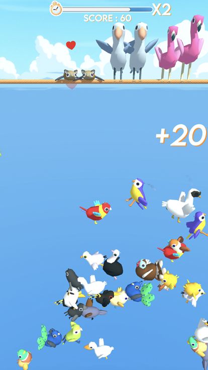 Fly Match 3D - LoveBird Master游戏截图