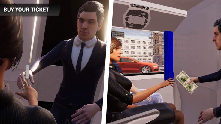 City Bus Transport Drive Sim游戏截图