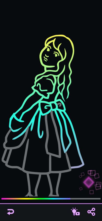 划痕艺术:轻按即可轻松完成!游戏截图