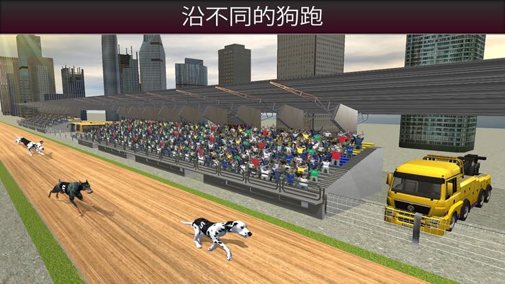 冲刺 100 米赛狗  在铁轨上跑狗游戏截图