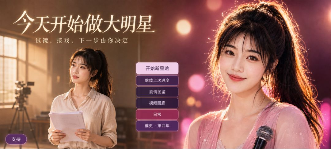 今天开始做大明星游戏截图
