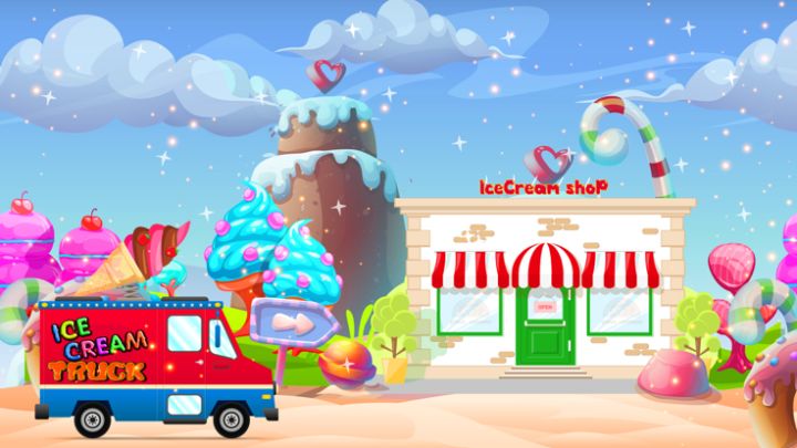Ice Cream Truck - Beach Food Game游戏截图