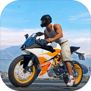 摩托竞速游戏开放世界 城市 公路 街头 赛车 游戏 3Dicon