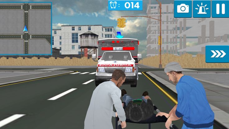 Ambulance Driver 3D Simulator Parking游戏截图