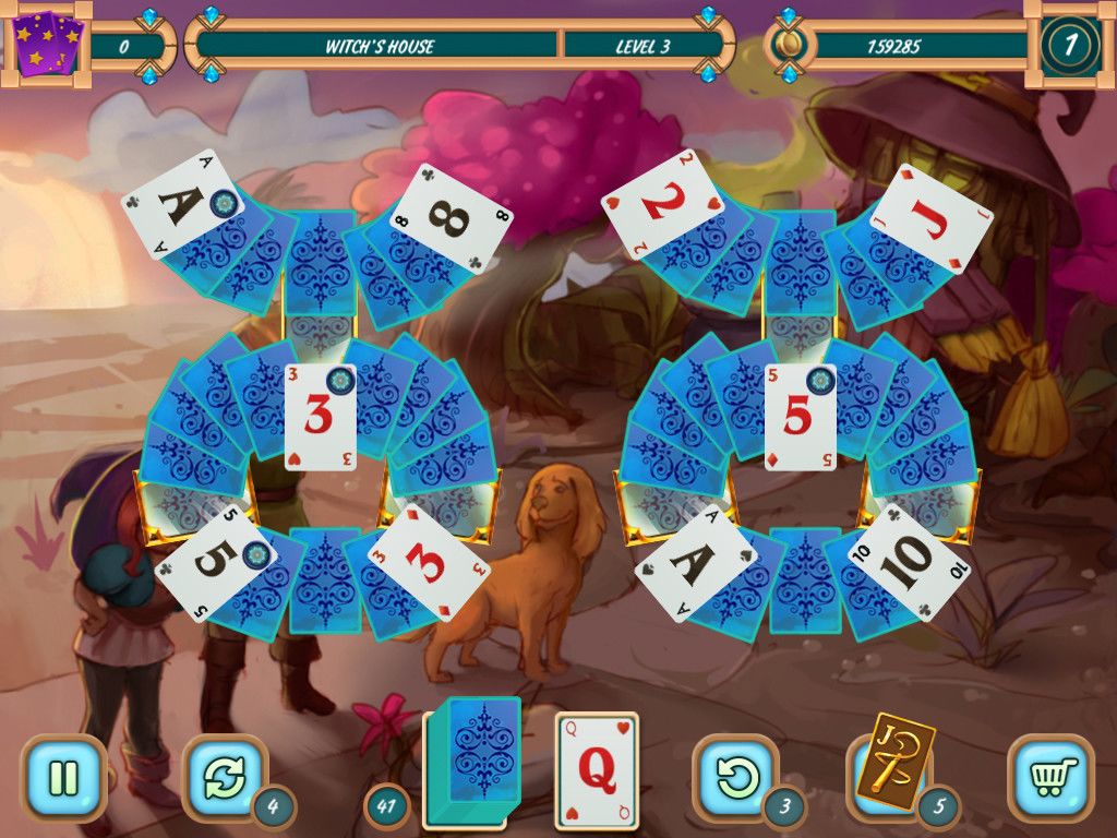 Sweet Solitaire: School Witch游戏截图