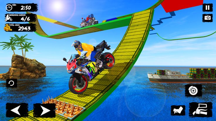 Mega Ramp Bike Stunt Race 3D游戏截图