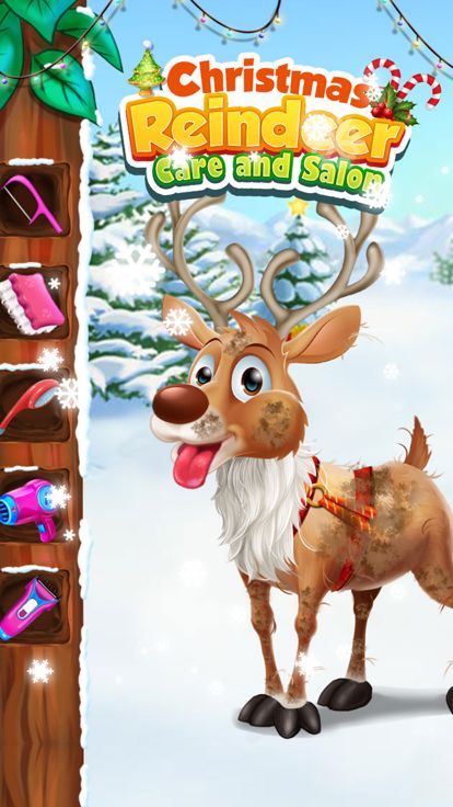 Christmas Reindeer Care Salon游戏截图