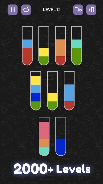 Water Sort Puzzle - 顏色分類拼圖遊戲游戏截图