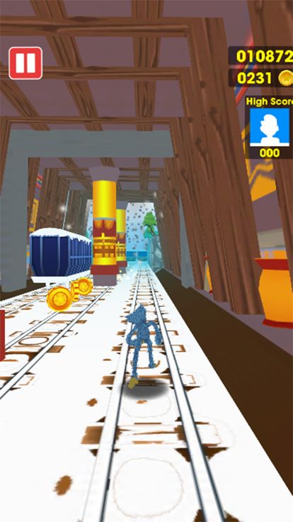 FNF Sky Train Surfers游戏截图