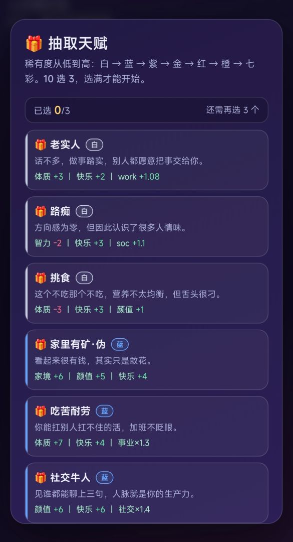 人生模拟器游戏截图