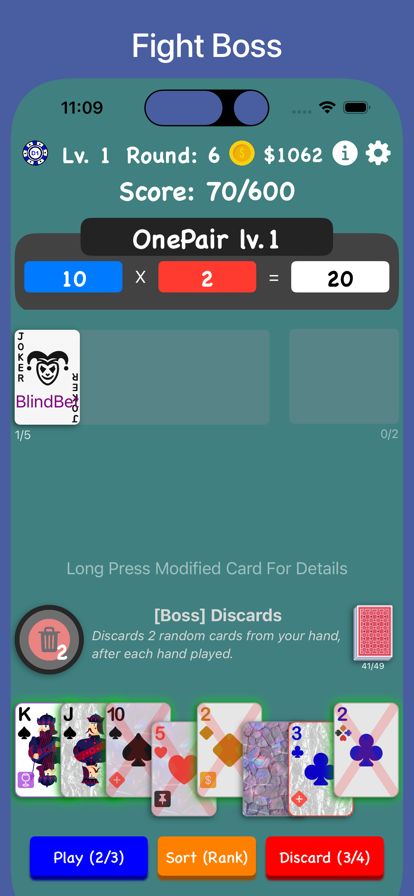 小丑牌卡牌游戏截图