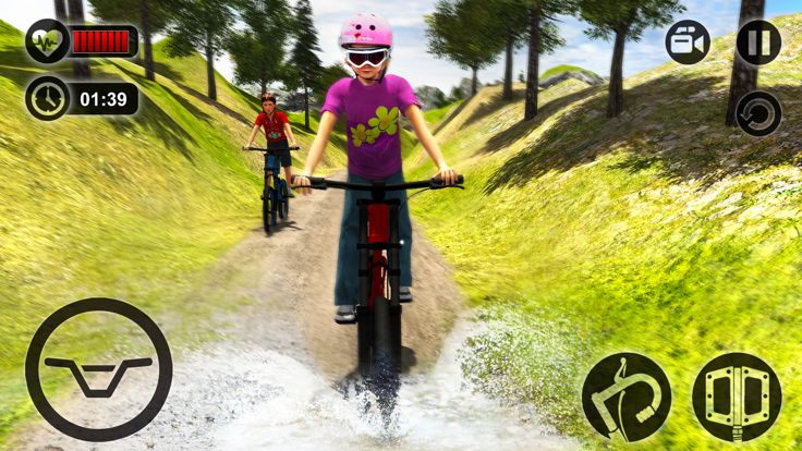 Uphill Bicycle Rider Kids - Offroad Mountain Climb游戏截图