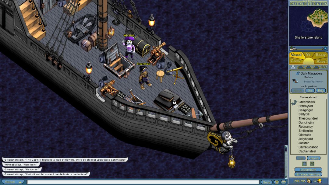 Puzzle Pirates: Dark Seas游戏截图