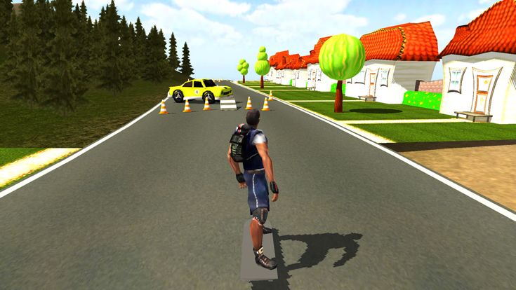 Downhill Skateboard 3D Free游戏截图