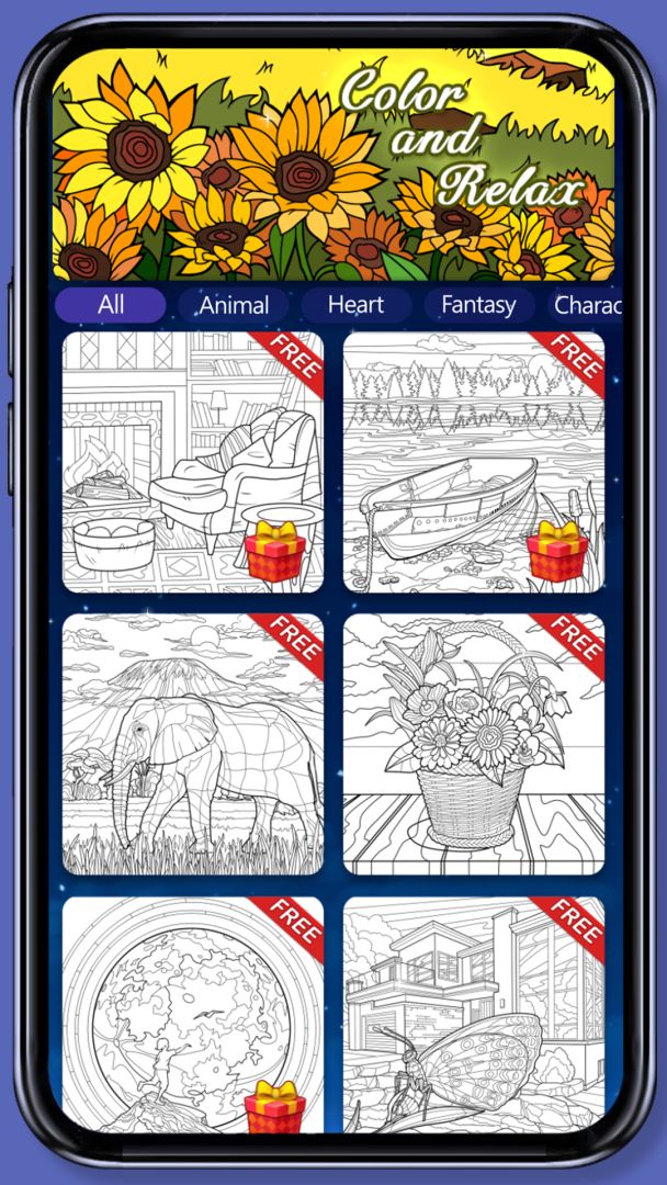 涂色花园游戏截图