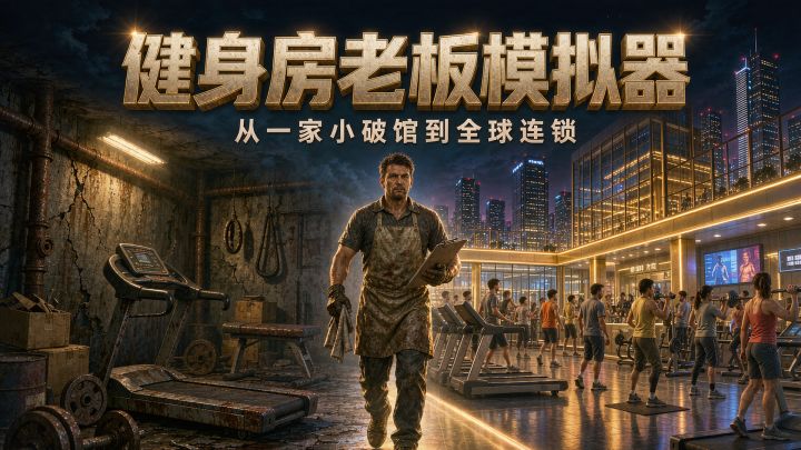 健身房老板模拟器：从一家小破馆到全球连锁 封面