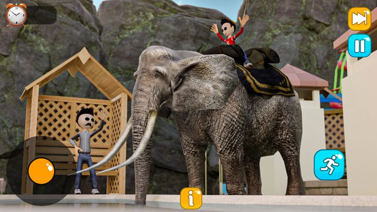 水滑道上坡公园3D模拟人生游戏截图