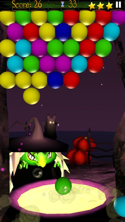 小猴射泡泡 Halloween游戏截图