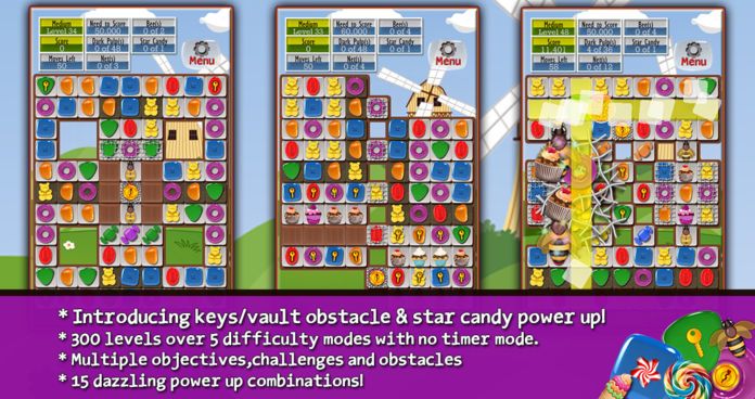 Sugar Drops - Match three puzzle游戏截图