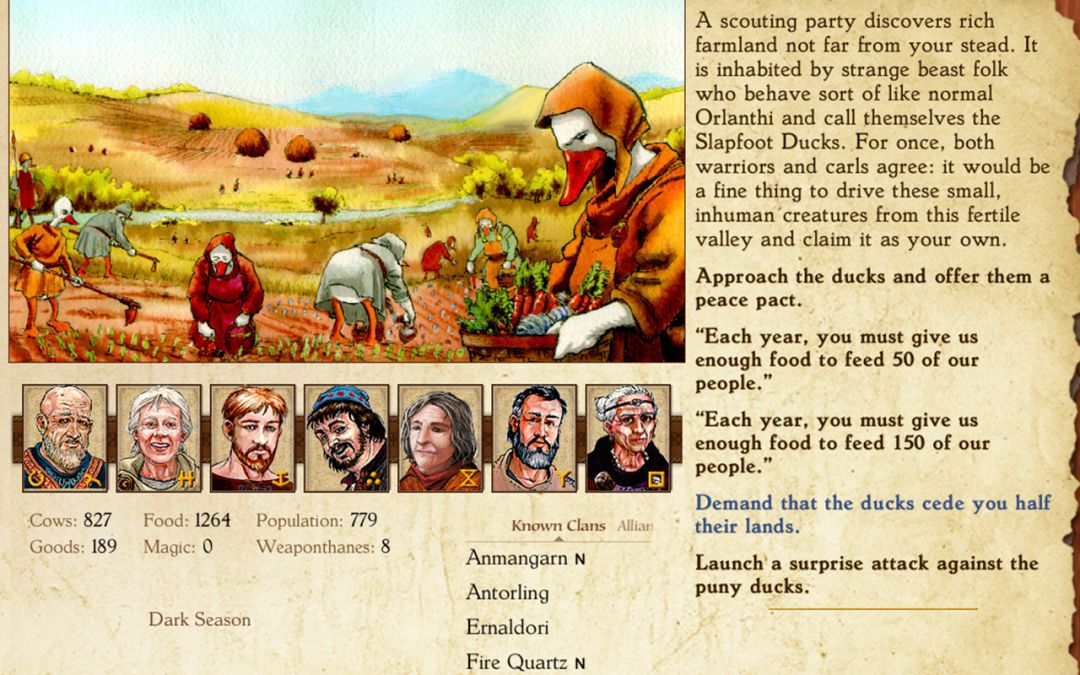 King of Dragon Pass游戏截图