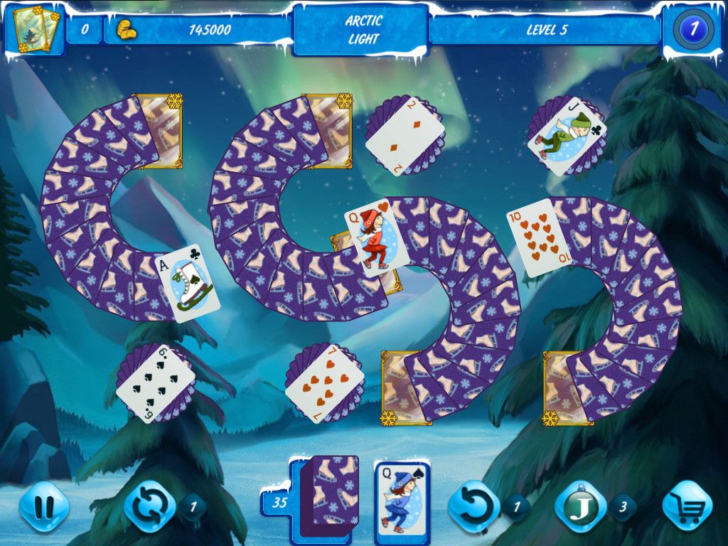 Solitaire Jack Frost Winter Adventures游戏截图