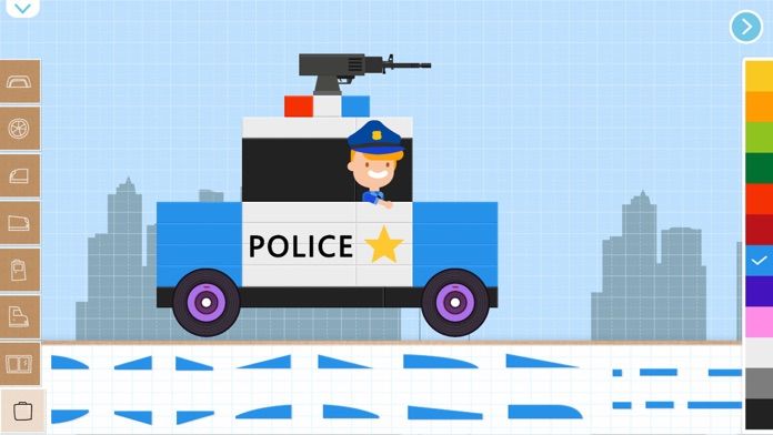 積木汽車2兒童遊戲(完整版):警車消防車卡車創造和賽車遊戲游戏截图
