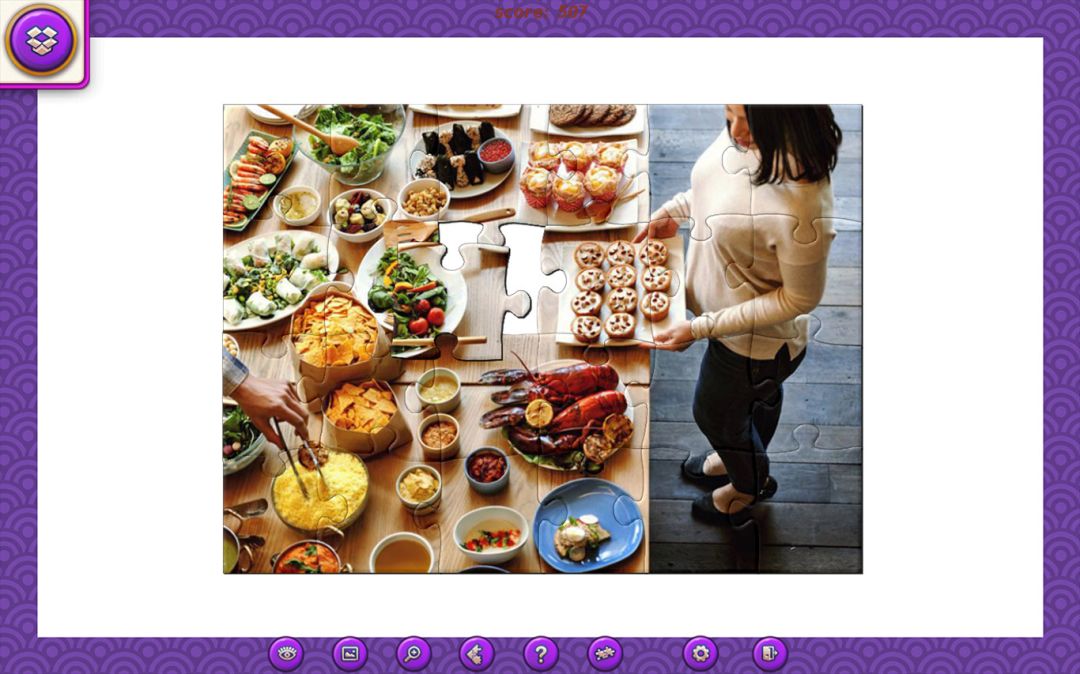 Tasty Jigsaw: Happy Hour  (拼图)游戏截图