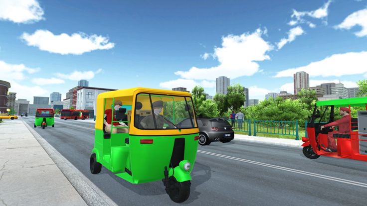 嘟嘟车现代人力车游戏截图