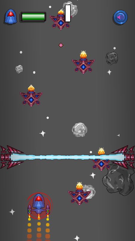 像素飞机游戏截图