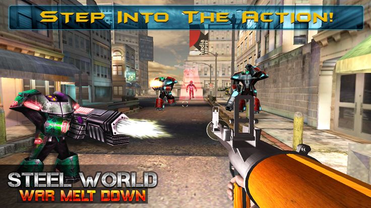 钢铁大战融化：终极格斗机器人游戏截图