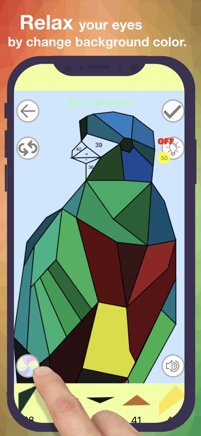 多边形 涂色游戏 - 按数字填色游戏截图