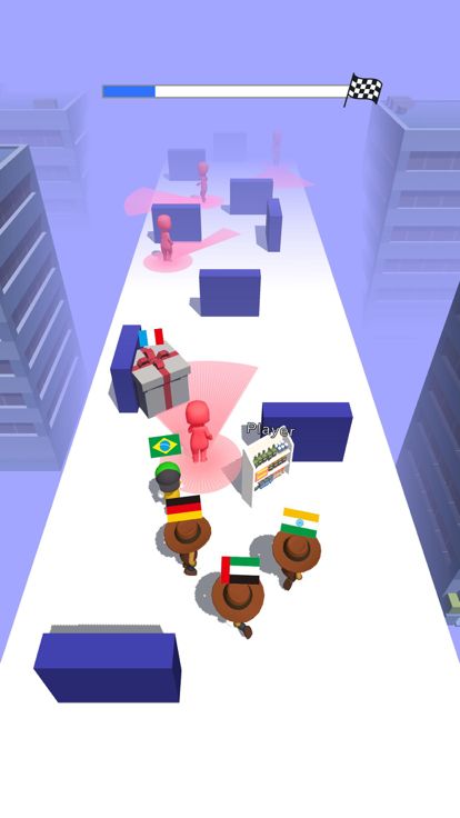 123木头人 - 模仿躲避赛游戏截图