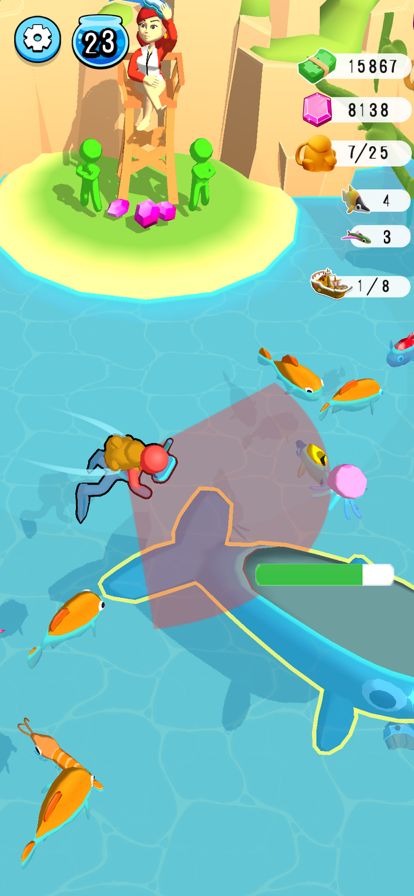 摸鱼大师 - 鱼塘抓鱼,模拟经营小店游戏截图