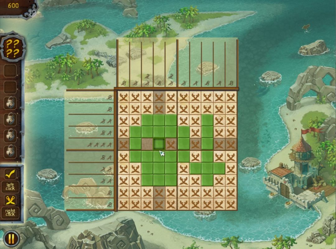 Fill and Cross Pirate Riddles 3游戏截图
