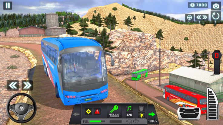 公交车模拟器驾驶游戏 - 停车场游戏 3D游戏截图