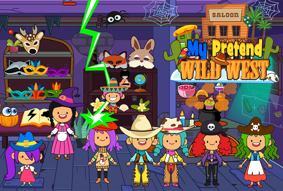 My Pretend Wild West - Cowboy & Cowgirl Kids Games游戏截图