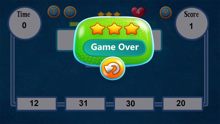 Math Game Addition Subtraction游戏截图