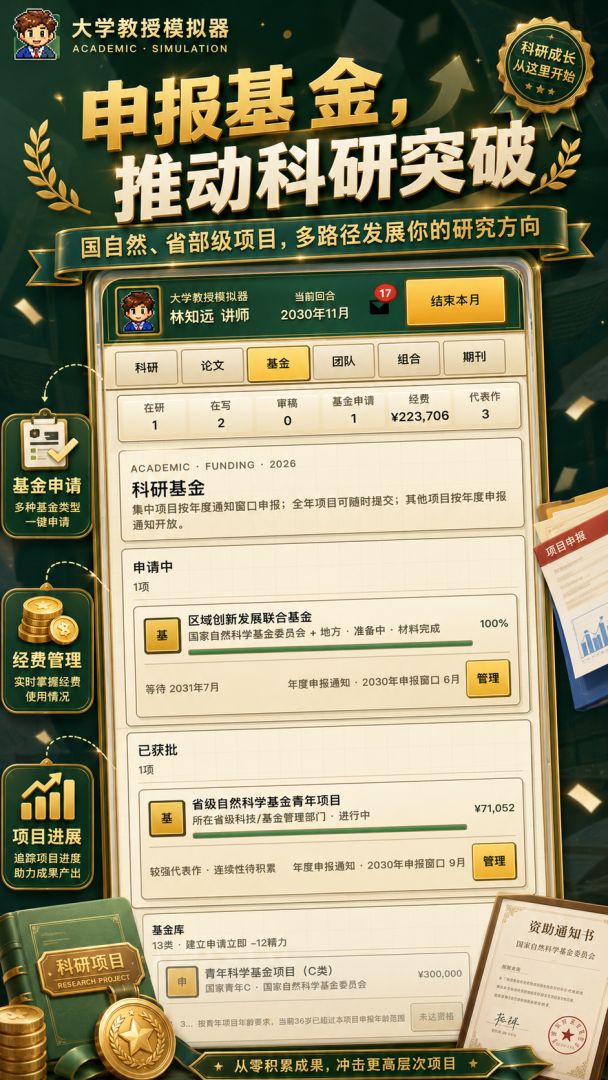 大学教授模拟器游戏截图
