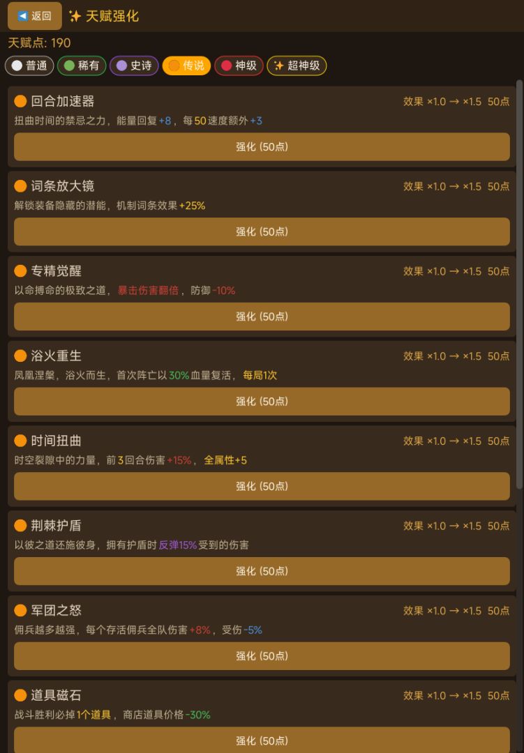 开局觉醒超神级天赋游戏截图