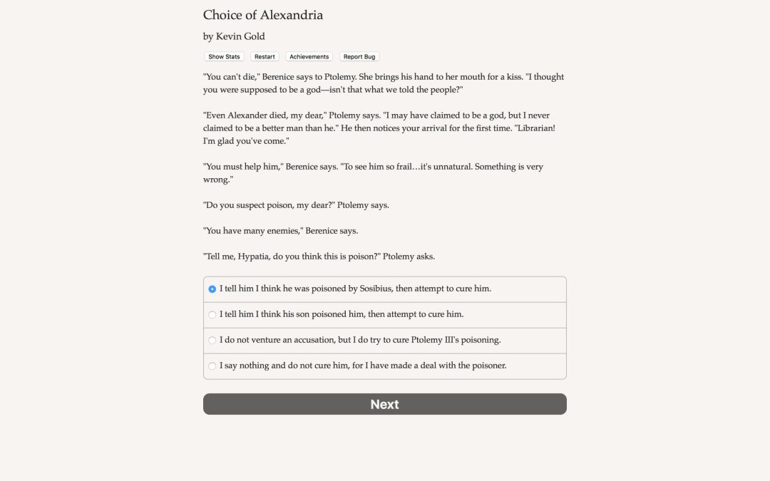 Choice of Alexandria游戏截图