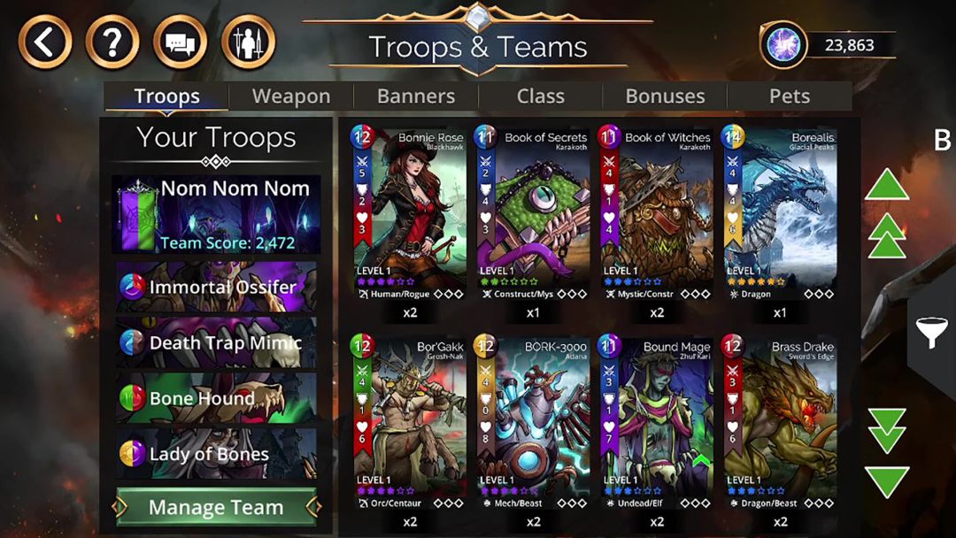 Gems of War - Puzzle RPG游戏截图