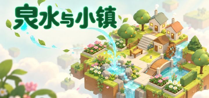 泉水与小镇 封面