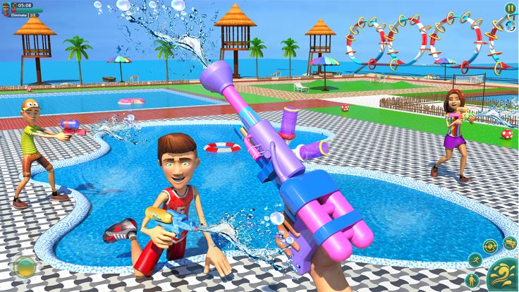 水上乐园射击冲突3D游戏截图