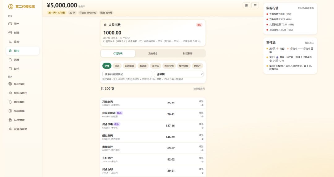 富二代模拟器游戏截图