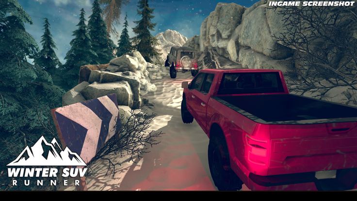 Winter SUV Mountains Runner游戏截图