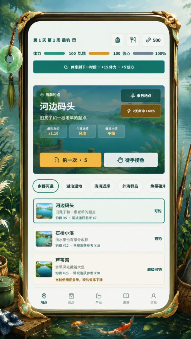 钓鱼人生模拟器游戏截图
