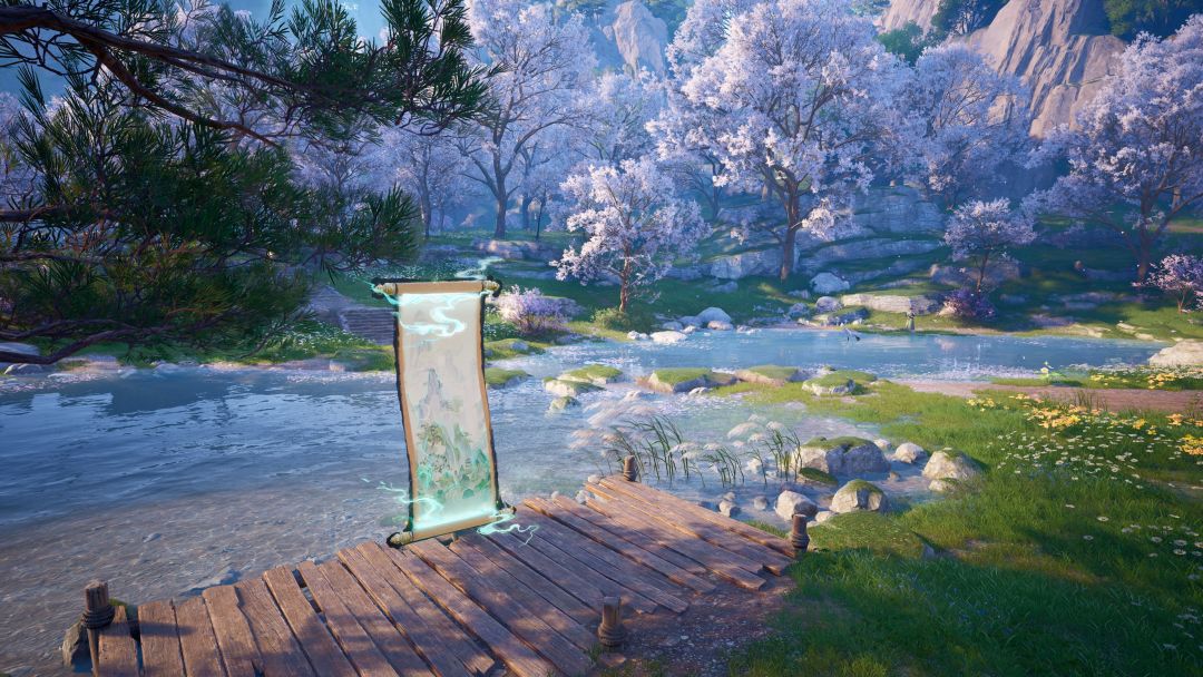 奇境画轴-逢花林 1
